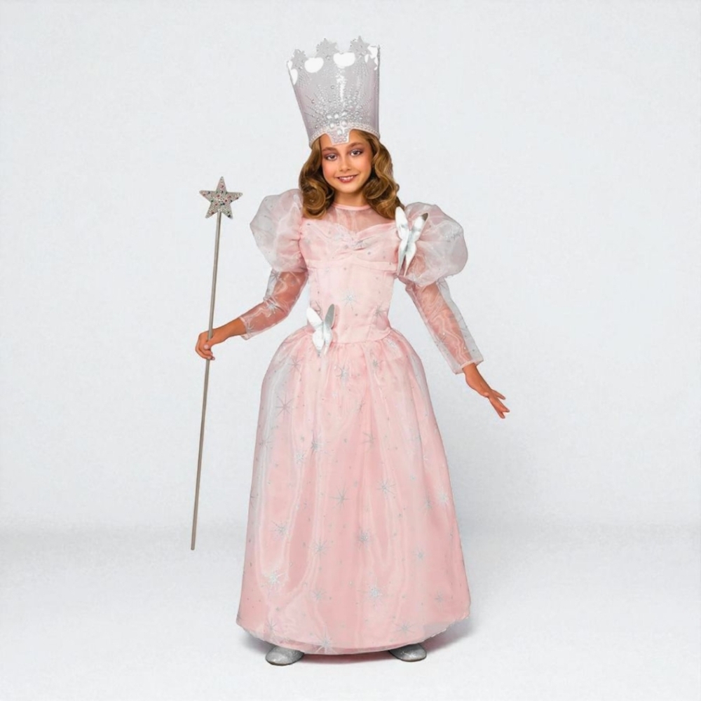 Glinda Pink and Silver Princess Costume